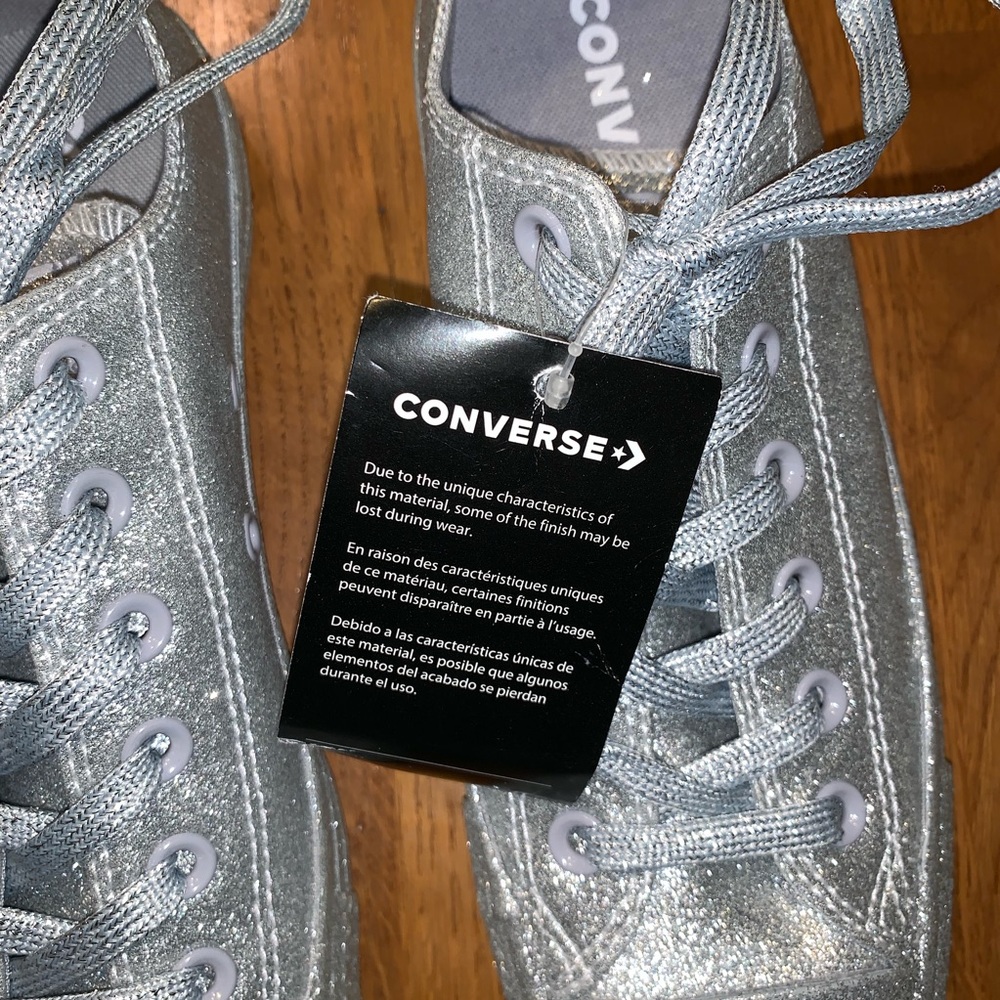 Converse Chuck Taylor All Star Silver Sneakers - Picture 2 of 8